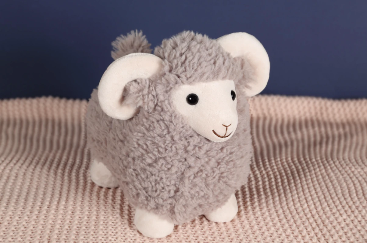 Gipsy Peluche Funny Bélier Gris 30 Cm 2 Gipsy Peluche Funny Bélier Gris 30 Cm – Image 2