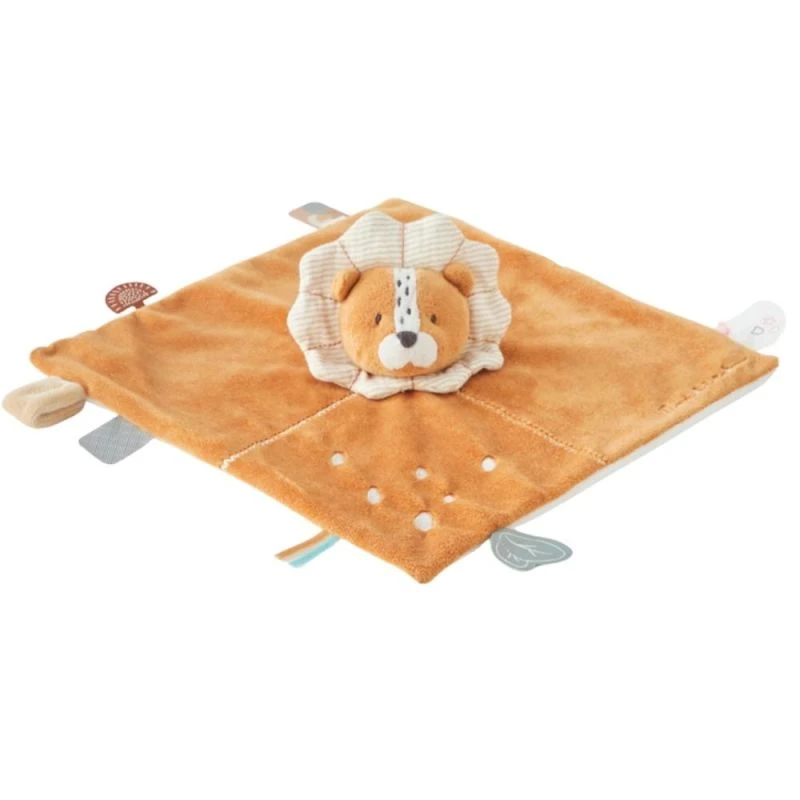 Noukie's - Babou Et Kendi - Doudou Plat Lion Marron 25 Cm 2 Noukie's - Babou Et Kendi - Doudou Plat Lion Marron 25 Cm – Image 2