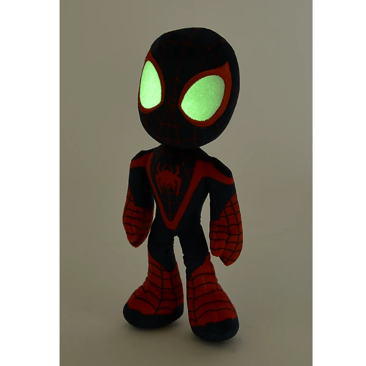 Marvel Peluche Spiderman Miles Morales Brille Dans Le Noir Noir Rouge 25 Cm 2 Marvel Peluche Spiderman Miles Morales Brille Dans Le Noir Noir Rouge 25 Cm – Image 2