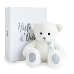 Histoire D'ours Ours Charms Peluche Blanc 24 Cm