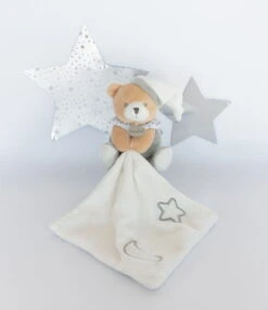 Baby'Nat - Les Luminescents - Doudou Mouchoir Ours Blanc Gris 5 Baby'Nat - Les Luminescents - Doudou Mouchoir Ours Blanc Gris -Boutique De Poupées 20200925095549f93f86b1xx