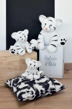 Histoire D'ours - Terre Sauvage - Peluche Bébé Tigre Blanc 35 Cm -Boutique De Poupées 20210111143037c9db4ec4me 1
