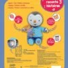 Baby'Nat - Les Super Doudous - Doudou Plat Hérisson Bleu 40 Cm