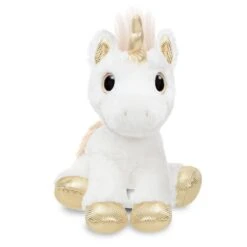 Aurora Conte Féérique Mini Peluche Twinkle La Licorne Or Blanc 18 Cm -Boutique De Poupées 3098608563800