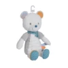 Nicotoy Arthur L'ours Peluche Blanc Gris Bleu 25 Cm