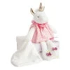 Doudou Et Compagnie - Attrape-rêve Licorne Doudou Mouchoir Rose Blanc étoile