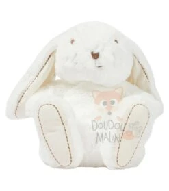 Tartine Et Chocolat - Augustin Le Lapin - Peluche Blanc Beige 30 Cm