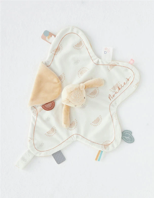 Noukie's - Babou Et Kendi - Doudou Plat Ours Beige Blanc 3 Noukie's - Babou Et Kendi - Doudou Plat Ours Beige Blanc – Image 3