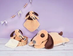 Baby'Nat - Bernie Le Chien - Doudou Plat 36 Cm -Boutique De Poupées bernie20chien2020plat203620cm