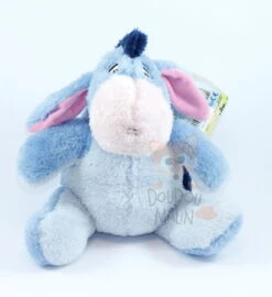 Disney Bourriquet Peluche Longs Poils Bleu Rose 30 Cm