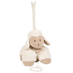 Nattou Cappuccino Boîte à Musique Mouton Blanc