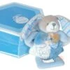 Doudou Et Compagnie Collection Célestin Le Malin Lapin Bleu Gris Hochet