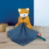 Maïlou Tradition - Coton Bio & Made In France - Doudou Mouchoir Renard 22 Cm