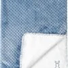 Nattou - Couverture Plaid Bébé 100 X 75 Cm Bleu Blanc