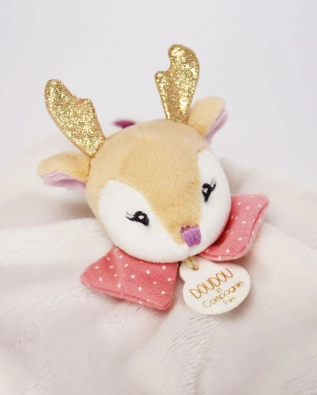 Doudou Et Compagnie - Meli Melo - Doudou Renne Violet 20 Cm 4 Doudou Et Compagnie - Meli Melo - Doudou Renne Violet 20 Cm – Image 4