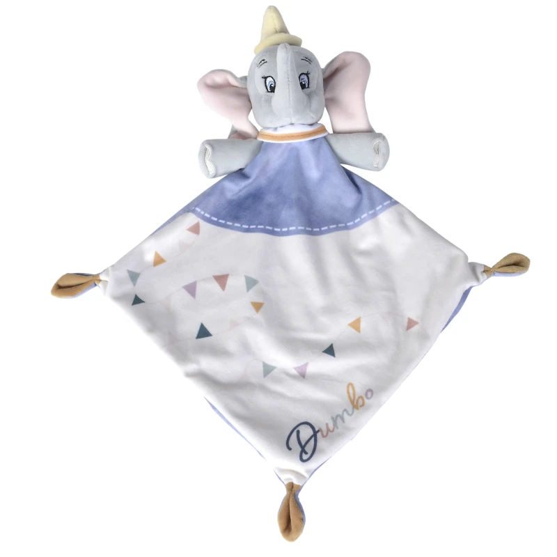 Disney - Dumbo L'éléphant - Doudou Plat Bleu Blanc 25 Cm 2 Disney - Dumbo L'éléphant - Doudou Plat Bleu Blanc 25 Cm – Image 2