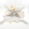Disney - Dumbo L'éléphant - Doudou Plat Gris Blanc étiquette 30 Cm