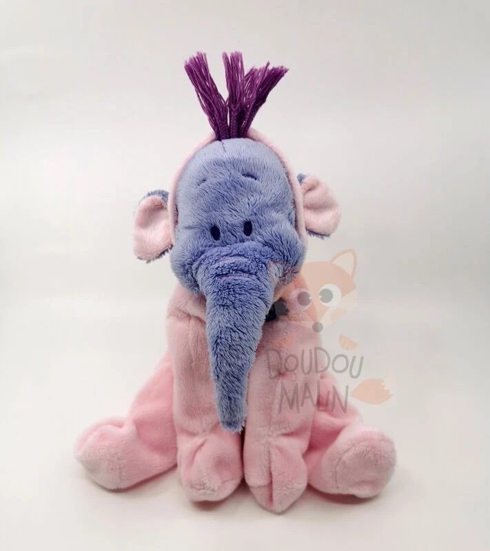 Disney - Efelan L'éléphant - Peluche Pyjama Rose Violet 25 Cm 1 Disney - Efelan L'éléphant - Peluche Pyjama Rose Violet 25 Cm