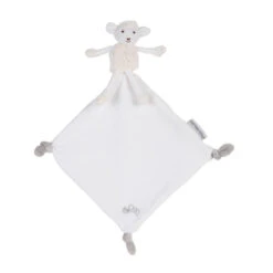 Pioupiou Et Merveilles - Les Doux Bidous - Siméon Le Mouton Doudou Mouchoir Blanc 35 Cm