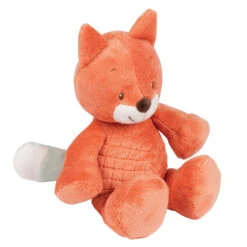 Nattou Fanny & Oscar Mini Peluche Avec Hochet Renard Orange 15 Cm