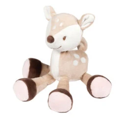 Nattou Fanny & Oscar Mini Peluche Avec Hochet Biche Beige 15 Cm