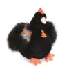Histoire D'ours - La Ferme - Peluche Poule Noire 28 Cm