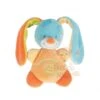 Nattou Collection Funny Farmers Doudou Hochet Lapin Bleu Vert Orange