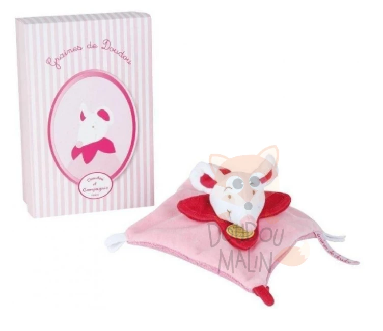 Doudou Et Compagnie Graines De Doudou Souris Rose Rouge Plat 1 Doudou Et Compagnie Graines De Doudou Souris Rose Rouge Plat