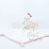 La Halle Pat & Ripaton Doudou Oiseau Blanc Rose Gris 30 Cm