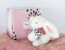 Doudou Et Compagnie - Happy Doudou - Peluche Lapin Blush Rose 25 Cm