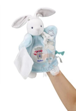 Kaloo Imagine Doudou Marionnette Lapin Blanc Bleu 25 Cm -Boutique De Poupées imagine20marionnette20lapin20blanc20bleu202520cm 2