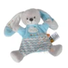 Influx - Doudou Marionnette Lapin Bleu Nuage 25 Cm