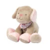 Nattou Iris & Lali Mini Peluche Hochet Chien Beige Rose 15 Cm