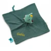 Lilliputiens - Joe Le Dragon - Doudou Plat Vert En Coton Biologique 25 Cm