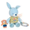 Pommette Jouet D'éveil Lapin Bleu Orange