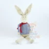 Bout'chou Doudou Lapin Marinière Bleu Rouge Beige