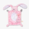 Nicotoy Doudou Lapin Rose Blanc Gris étoile