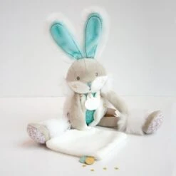 Doudou Et Compagnie - Lapin De Sucre Vert Amande Peluche 30 Cm -Boutique De Poupées lapin20sucre20vert20amande20peluche203020cm 1