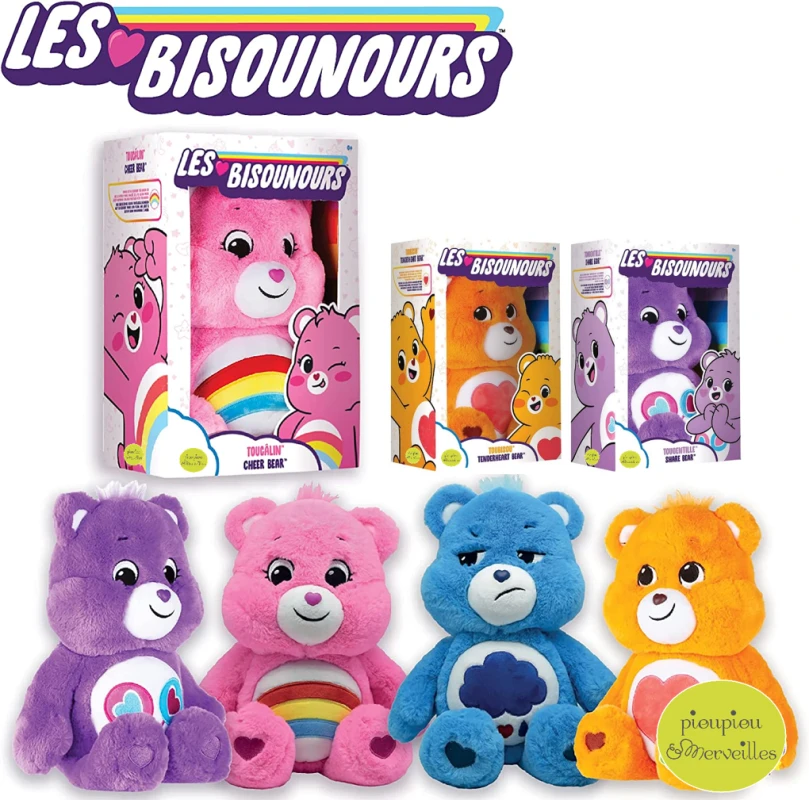 Les Bisounours - Peluche Ours Toucâlin Rose Arc En Ciel 30 Cm 2 Les Bisounours - Peluche Ours Toucâlin Rose Arc En Ciel 30 Cm – Image 2