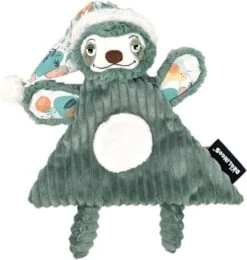 Les Déglingos - Chillos Le Paresseux - Doudou Plat Vert 25 Cm