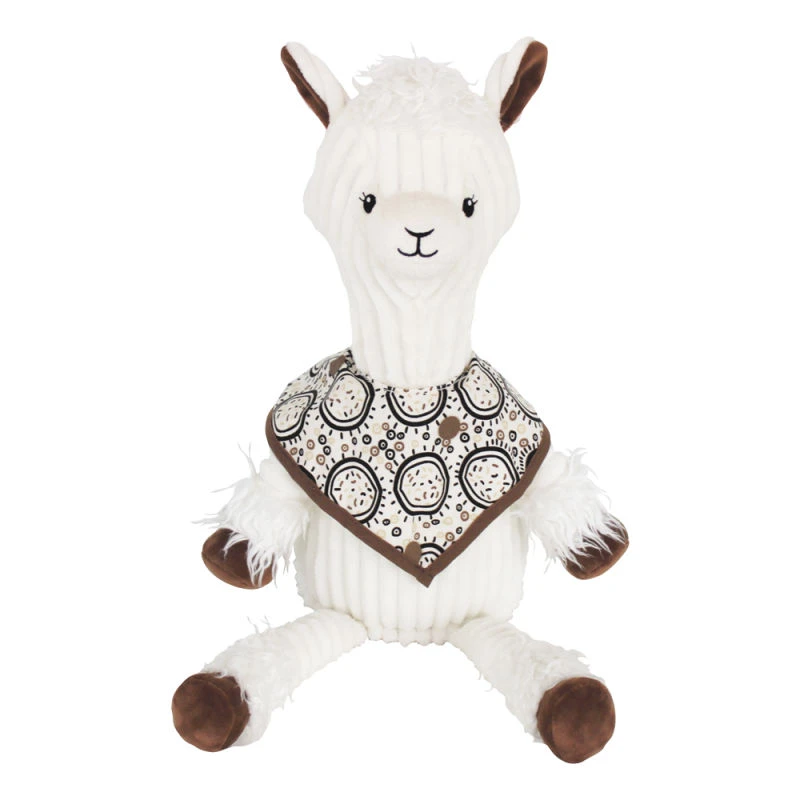 Les Déglingos Muchachos Le Lama Original Peluche Blanc Bandana 1 Les Déglingos Muchachos Le Lama Original Peluche Blanc Bandana