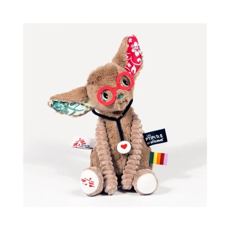 Les Déglinos - Les Ptipotos - Tamalou Le Fennec - Peluche 30 Cm 1 Les Déglinos - Les Ptipotos - Tamalou Le Fennec - Peluche 30 Cm