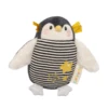 Galipette Les Nanouks Mini Peluche Hochet Pingouin Beige Gris étoile
