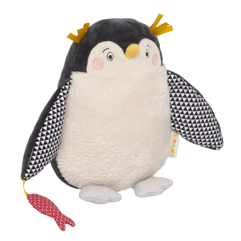 Galipette Les Nanouks Peluche Pingouin Beige Gris 1 Galipette Les Nanouks Peluche Pingouin Beige Gris