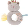 Moulin Roty Collection Les Pachats Hochet Anneau Chamalo Chat Beige
