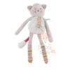 Moulin Roty Les Pachats Hochet Doudou Chat Gris