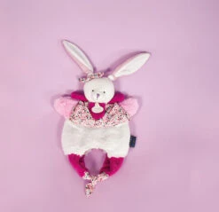Doudou Et Compagnie - Les Petits Fûtés - Doudou Marionnette Cerise Le Lapin Rose 30 Cm -Boutique De Poupées les20petits20futes2020marionnette20cerise20lapin20rose203020cm 3
