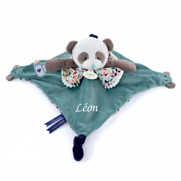Doudou Et Compagnie - Les Petits Fûtés - Doudou Panda Vert 30 Cm 1 Doudou Et Compagnie - Les Petits Fûtés - Doudou Panda Vert 30 Cm