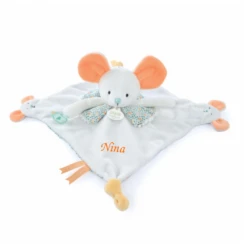 Doudou Et Compagnie - Les Petits Fûtés - Doudou Souris Blanc 30 Cm -Boutique De Poupées les20petits20futes2020souris20blanc203020cm 1