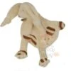 Baby'Nat Collection Les P'tits Mousse Doudou Plat Lapin Beige Marron Rayé